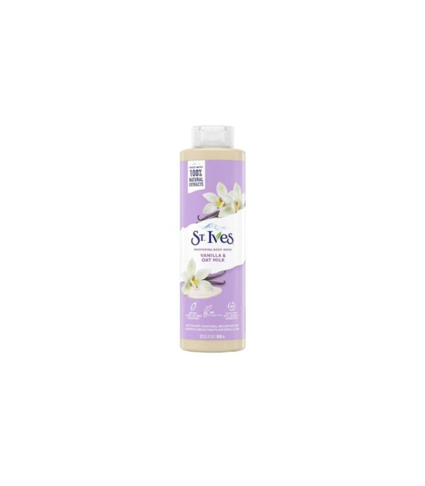 شامپو بدن وانیل و جوی دوسر سینت ایوز St Ives Vanilla Oat Milk حجم 650 میلی لیتر