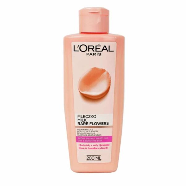 شیر پاک کن لورال LOreal Rare Flowers حجم 200 میلی لیتر