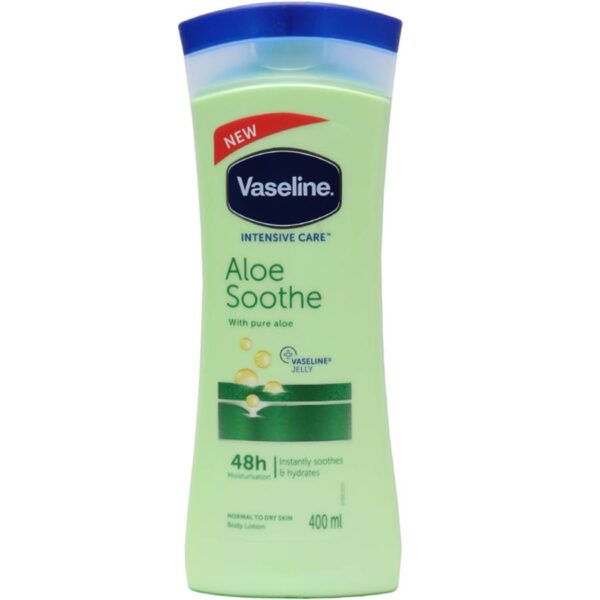 لوسیون بدن آلوئه ورا وازلین مدل Aloe Soothe حجم ۴۰۰ میل