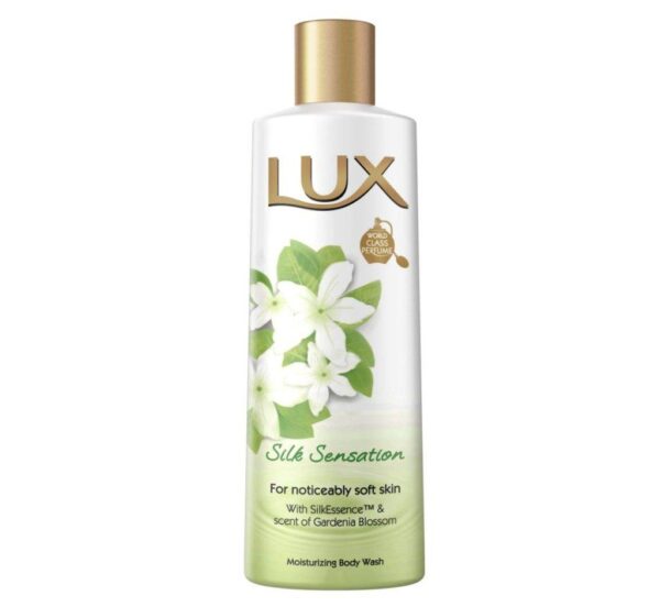 شامپو بدن لوکس رایحه شکوفه گاردنیا LUX Silk Sensation حجم 250 میلی لیتر