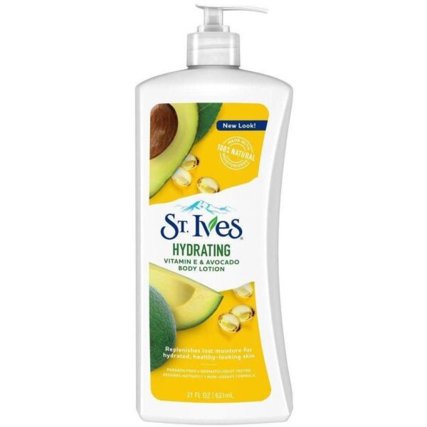 لوسیون بدن آووکادو سینت ایوز St Ives Hydrating Avocado حجم 621 میلی لیتر