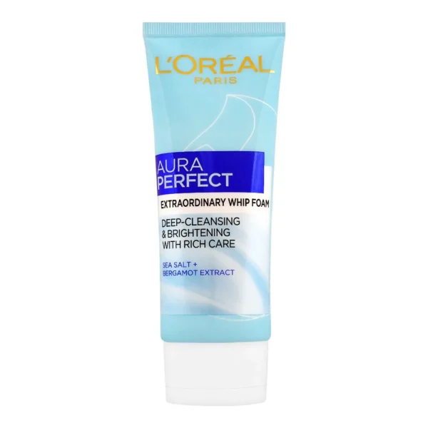 فوم پاک کننده وروشن کننده صورت لورال وایت پرفکت LOreal aura Perfect حجم 100 میل