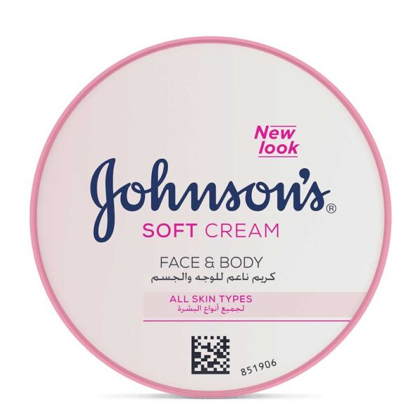 کرم مرطوب کننده جانسون سافت johnsons soft cream حجم 200 میلی لیتر