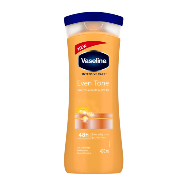 لوسیون بدن Vaseline Even Tone وازلین مدل ایون تون مناسب پوست های خشک و معمولی 400 میل