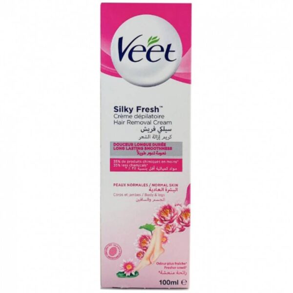 کرم موبر بدن پوست های نرمال ویت Veet Silky Fresh حجم 100 میلی لیتر