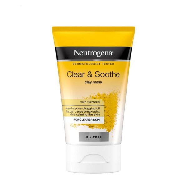 ماسک صورت حاوی عصاره زردچوبه نوتروژینا Neutrogena Clear and Soothe Clay Mask 50ml