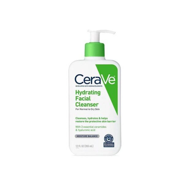 شوینده صورت CeraVe Hydrating Facial مناسب پوست خشک،نرمال