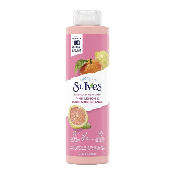 شامپو بدن سینت ایوز مدل لیموی صورتی (St. Ives Pink Lemon) حجم ۶۵۰ میلی‌لیتر