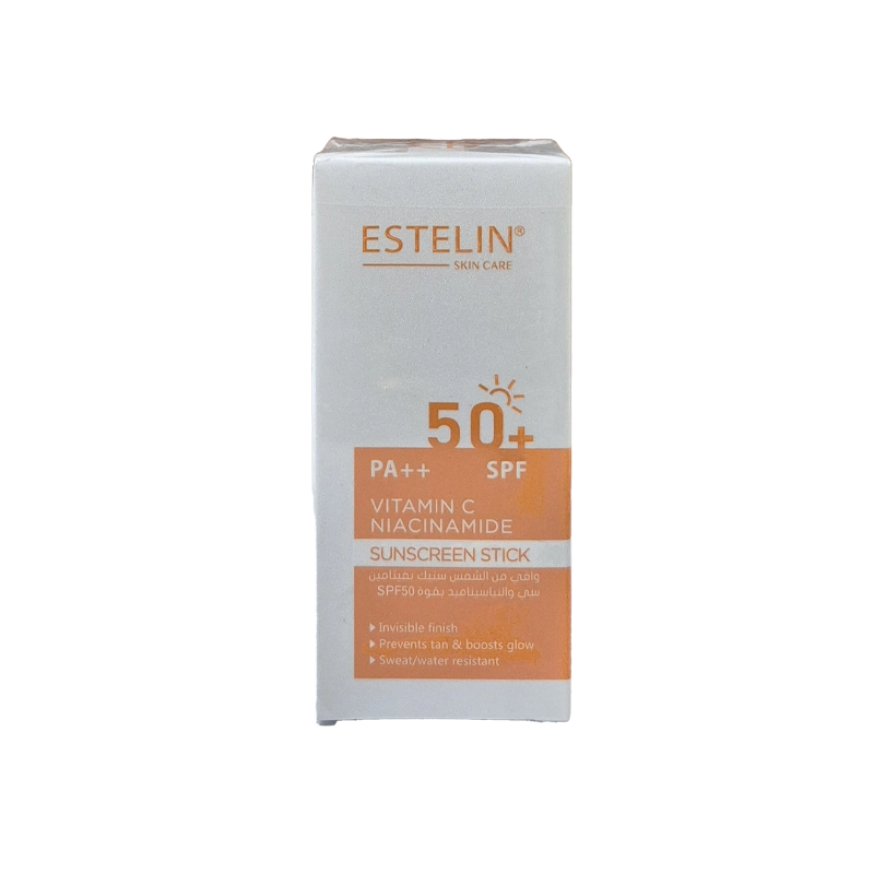 ضدآفتاب استیکی استلین SPF 50 مدل ویتامین C و نیاسینامید (نارنجی) | ESTELIN Vitamin C & Niacinamide Sun Stick 20g