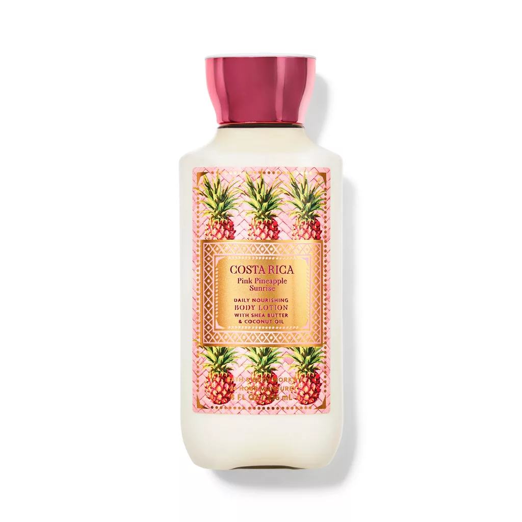 لوسیون بدن بث اند بادی مدل Costa Rica Pink Pineapple Sunrise 236ML