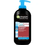 ژل شستشوی صورت گارنیه (گارنیر) ضد جوش مدل پیور اکتیور 200 میل GARNIER Pure Active Charcoal Cleansing