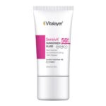فلوئید ضد آفتاب سنسیویت بی رنگ spf50 ویتالیر 50ML