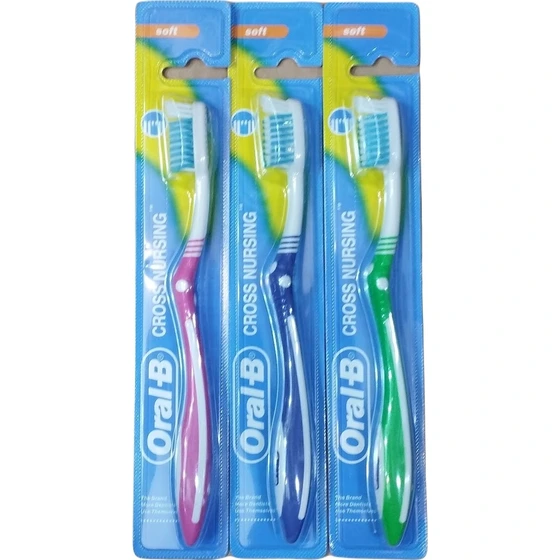 مسواک اورال بی مدل کراس نرسینگ Oral-B cross nursing با برس نرم های کپی