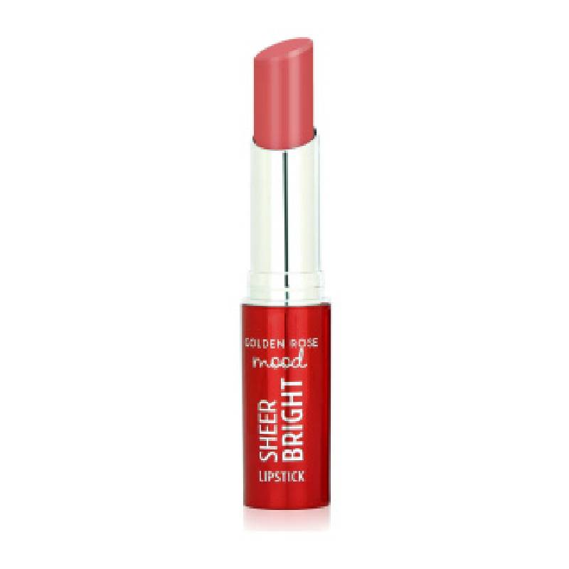 رژ لب جامد گلدن رز مدل Sheer Bright شماره 106