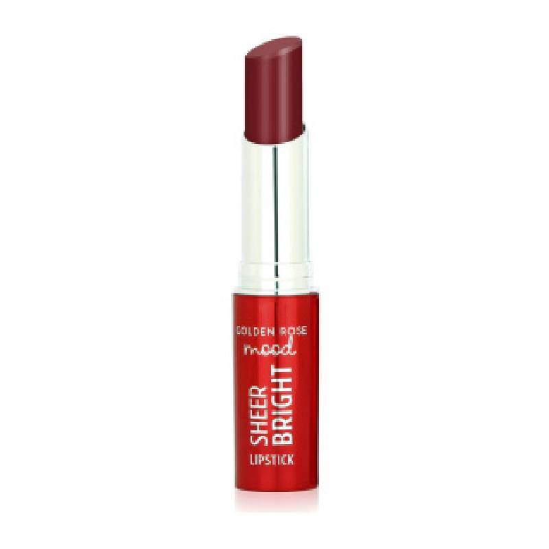 رژ لب جامد گلدن رز مدل Sheer Bright شماره 108