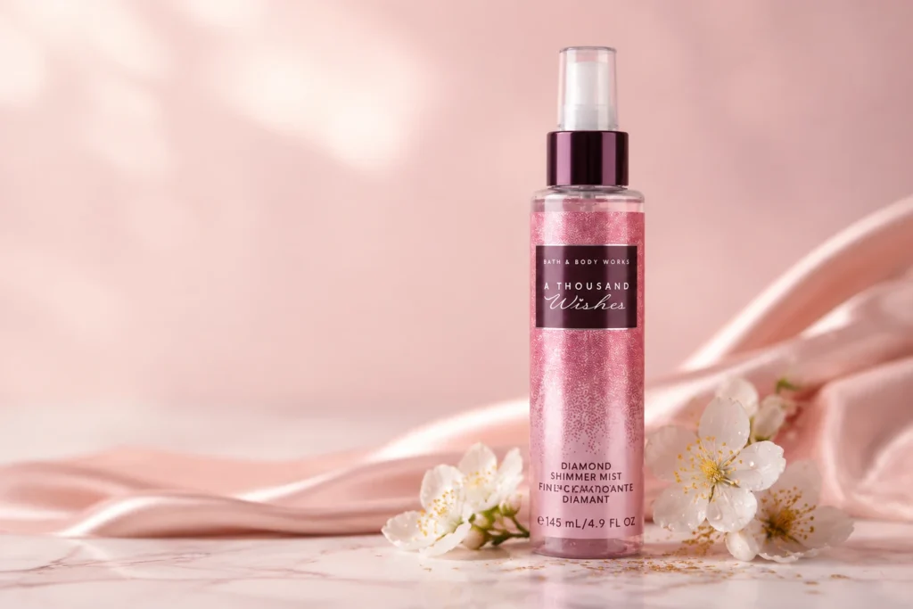 بادی میست شاین‌دار بث اند بادی A Thousand Wishes مدل Diamond Shimmer Mist حجم 145 میل